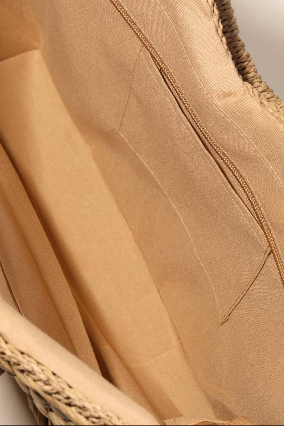 Black Taupe Basket Weave Rectangle Tote Bag