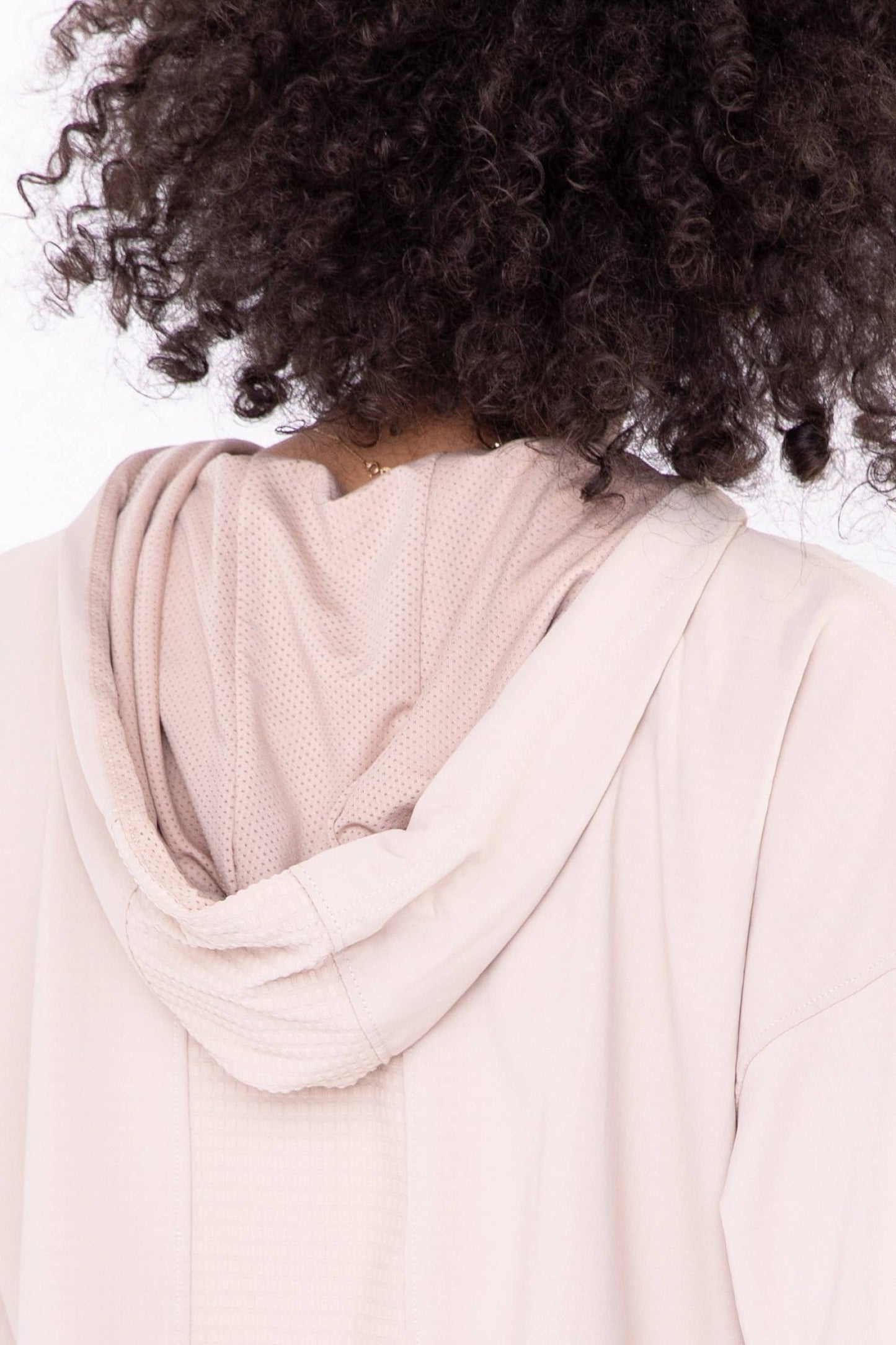 Activewear Cropped Zip-up Jacket with Textured Interior