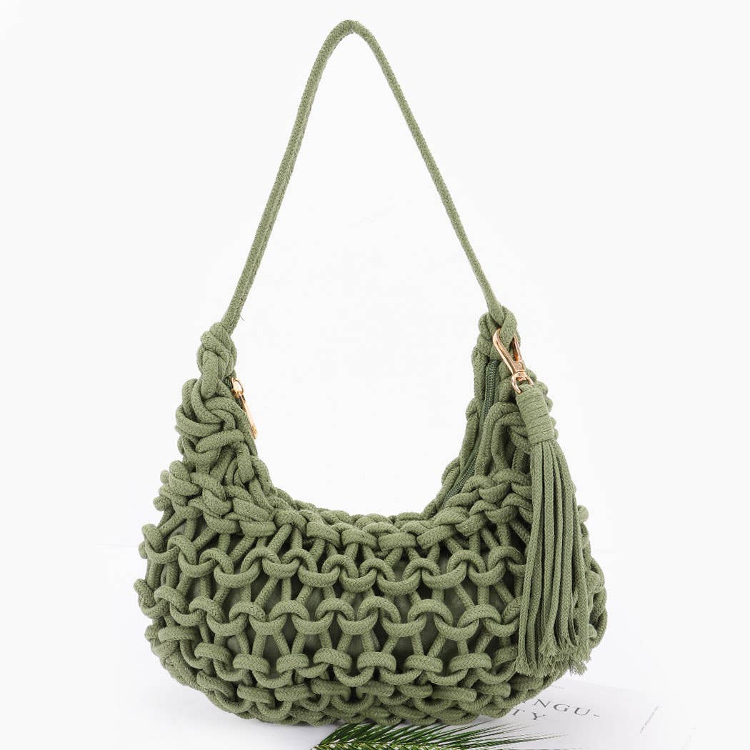Handmade Cotton Braided Shoulder Bag