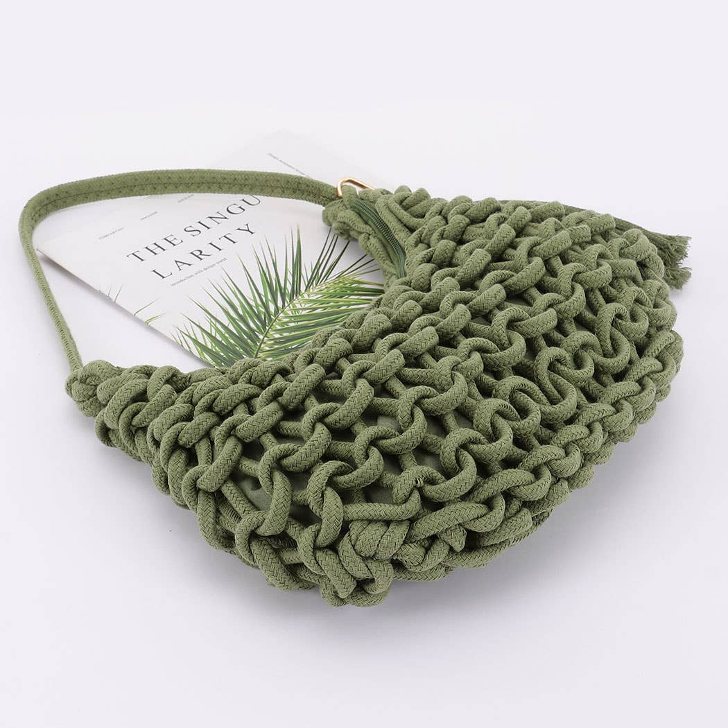Handmade Cotton Braided Shoulder Bag